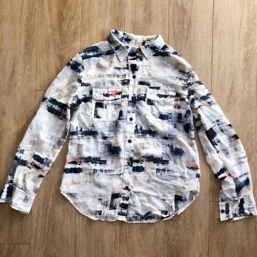 Calvin Klein Watercolor Botton-down Shirt